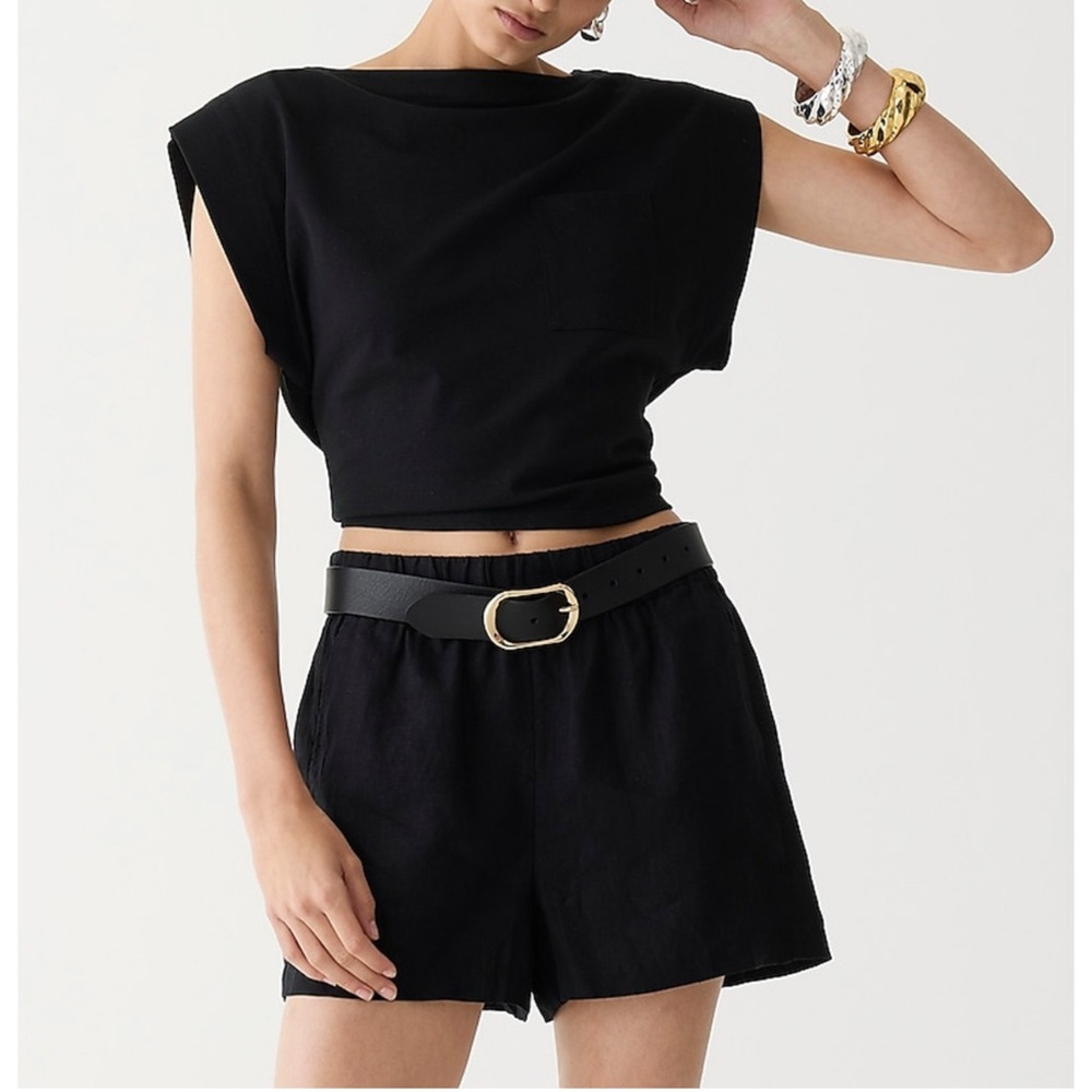 J. Crew Black Women's Shorts- linen